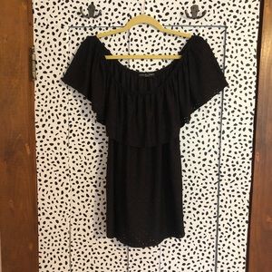 Off the shoulder eyelet top